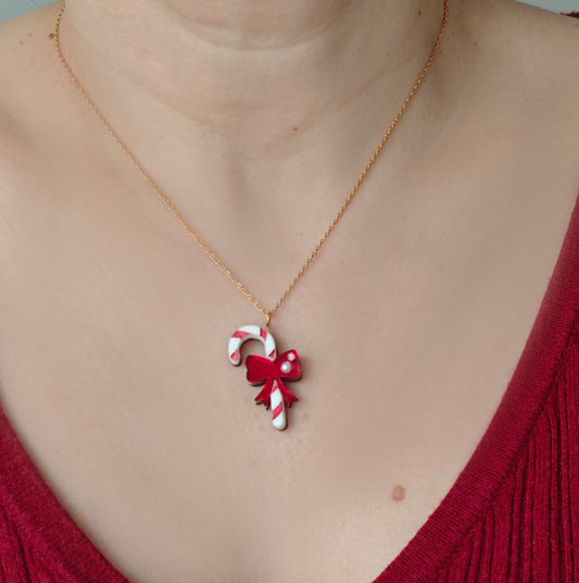 Candy cane necklace