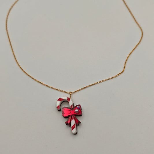 Candy cane necklace
