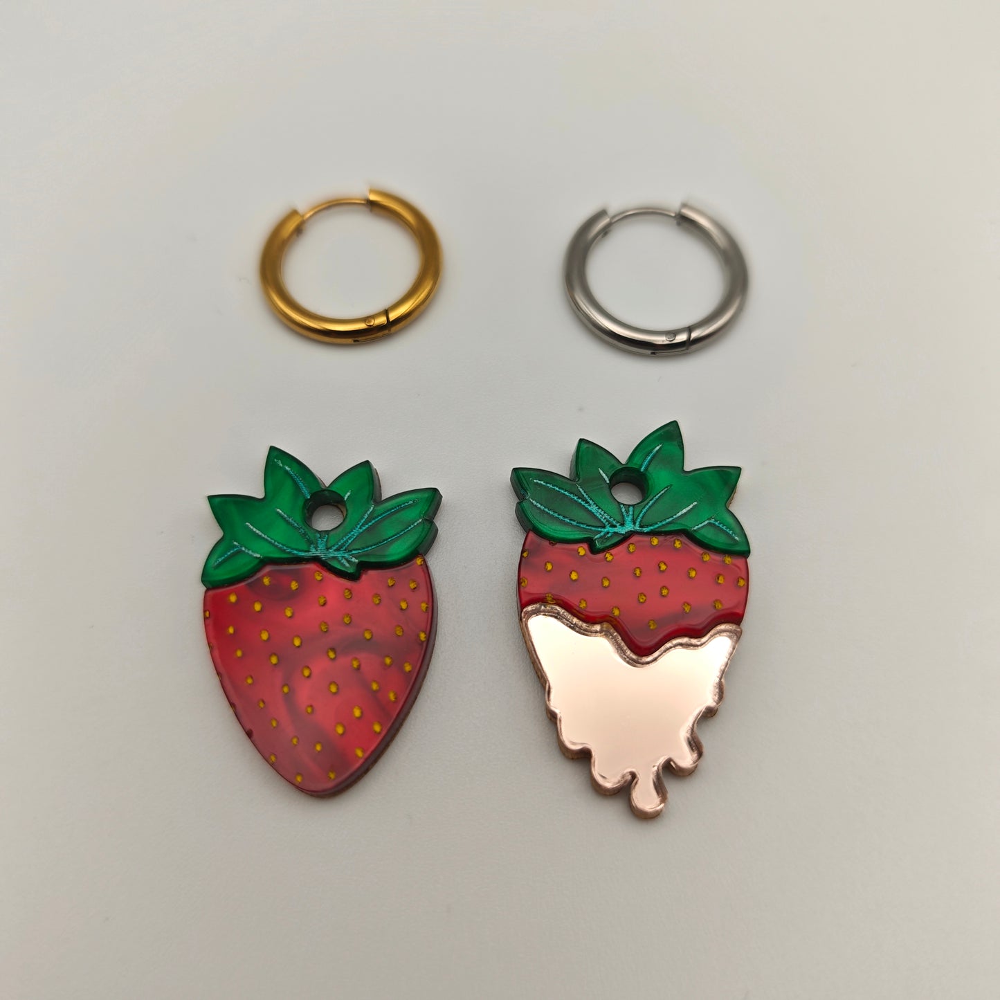 Strawberries & Cream - Earrings