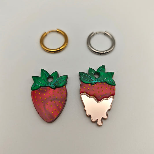 Strawberries & Cream - Earrings